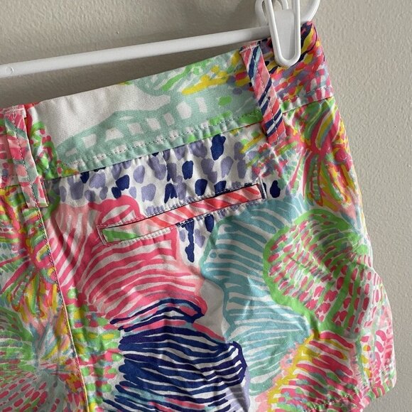 Lilly Pulitzer Women 4 Multi Roar Of The Seas Preppy Tropical The Callahan Short - Picture 5 of 9